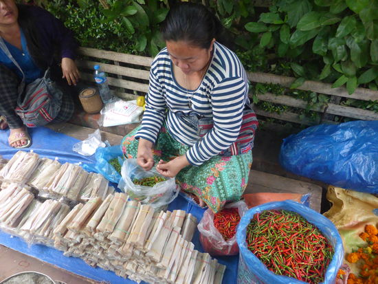 getrocknete Büffelhaut und Chili