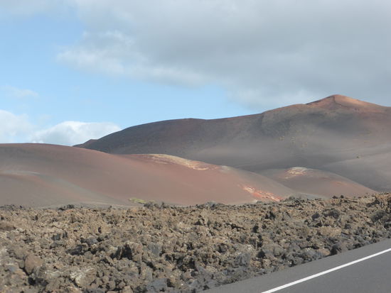 Anfahrt zum großen Parkplatz -