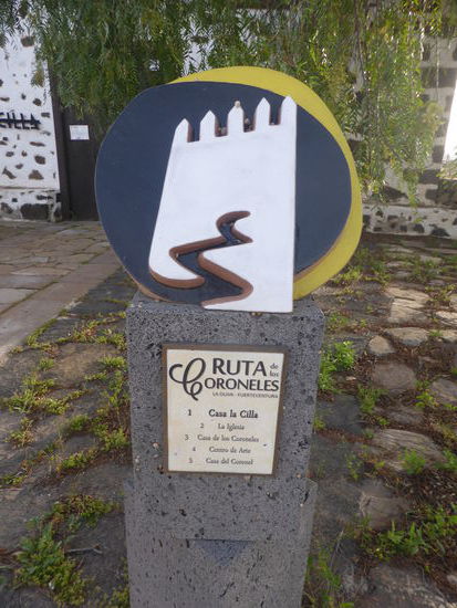 Wegweiser für den Rundgang durch La Oliva