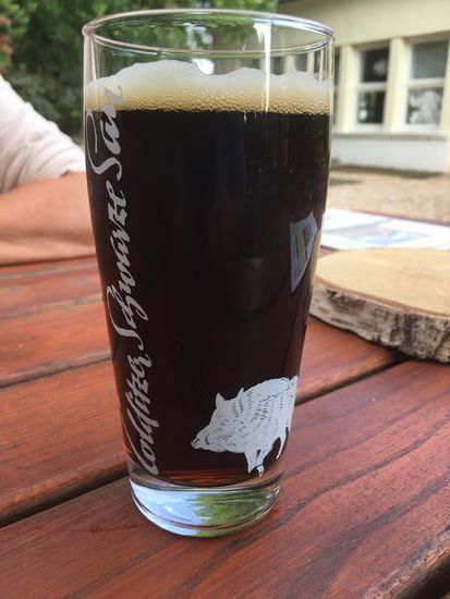 mit eigenem Bier - Colditzer Schwarze Sau