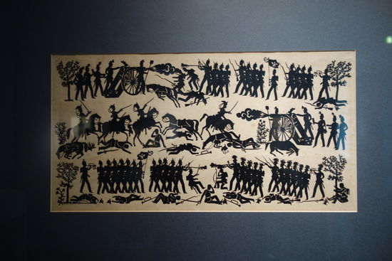 Unbekannter Künstler - Schlacht bei Königsgräz - Montierter Scherenschnitt Deutschland, um 1870