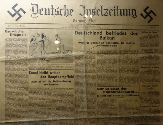 Zeitung vom 1. August 1940
