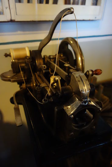 handbestriebene Nähmaschine für Schuhe