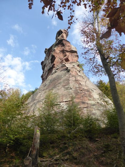 Spitze des Sandsteinfelssporns