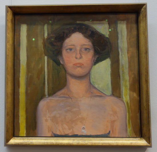 Mädchen mit Halskette - Koloman Moser -Öl auf Leinwand  - 1910