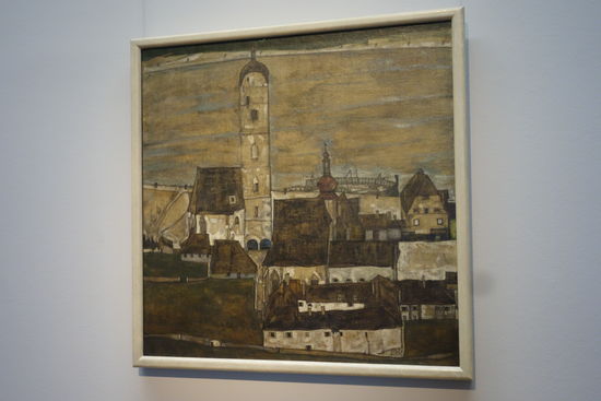 Egon Schiele - Stadt Stein II - 1913
Öl auf Leinwand
