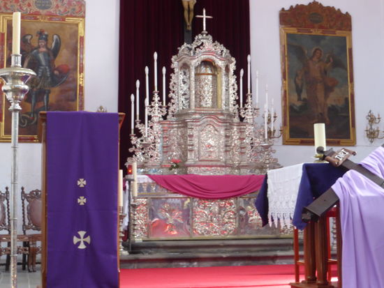 barocker silberner Tabernakel