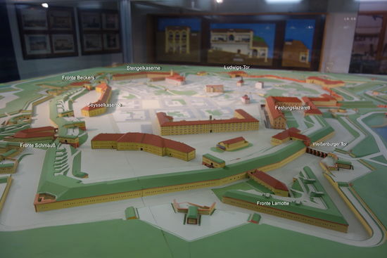 Modell im Museum - beschriftet nach unserem Rundgang