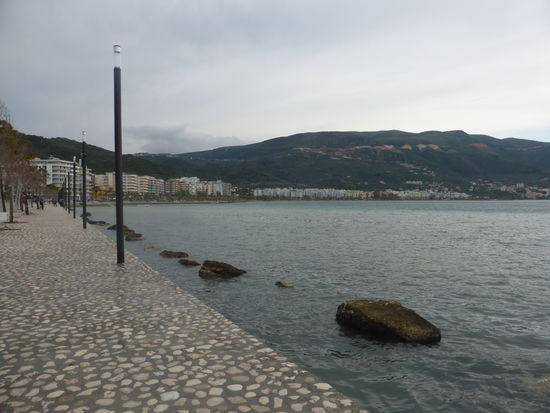 Strandpromenade noch im Aufbau