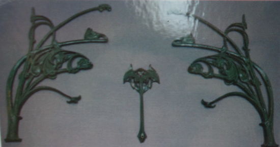 Markisenelement - Hector Guimard - Eisenguß - Fonderie de St Dizier - 1907