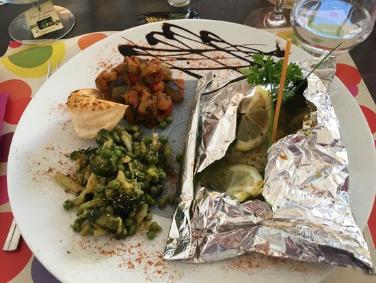 Heilbutt in der papillote