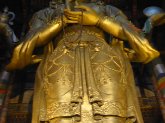 Göttin Janraisig - die 26 hohe Figur ist beim besten Willen nicht abzulichten