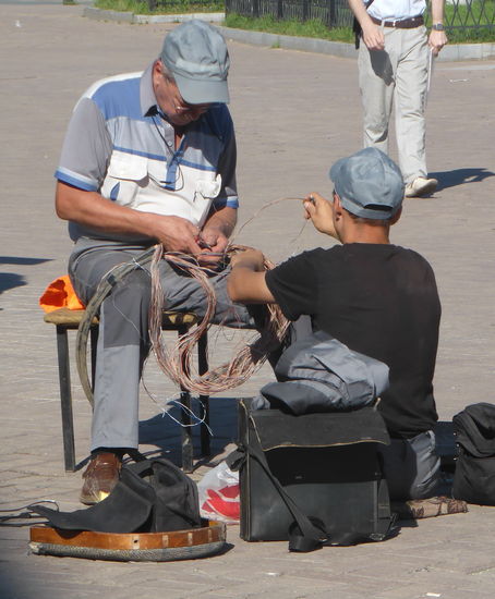 russsiche Telekom bei der Arbeit