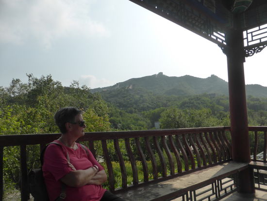 wir genießen die Ruhe und den Ausblick auf die Berglandschaft