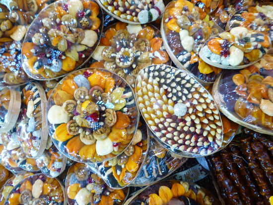 getrocknete Früchte - kunstvoll arrangiert