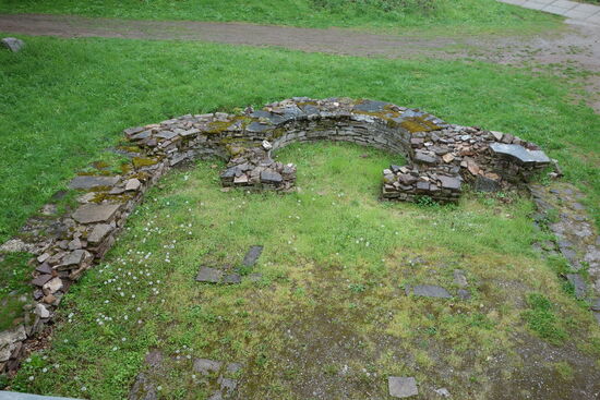 Blick auf die Fundamente der Marienkapelle