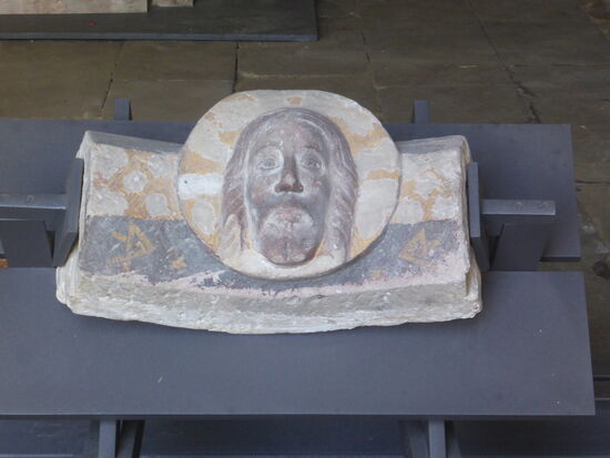 Schlussstein mit Christuskopf