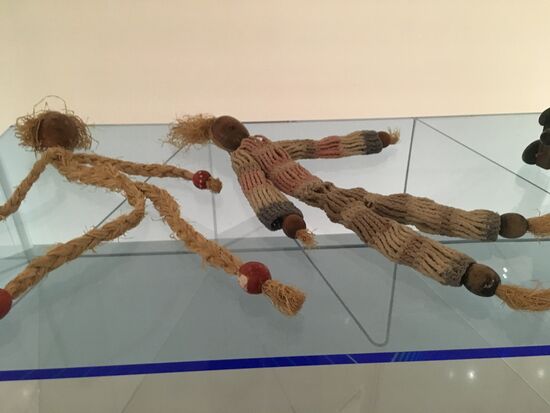 Alma Siedhoff-Buscher - Wurfpuppe - 1924
bast, geflochtenes Laubholz, farbig gefasst, Baumwolle gehäkelt