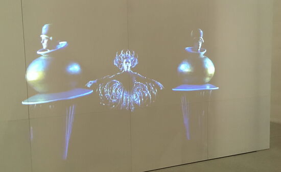 Vorführung auf Leinwand