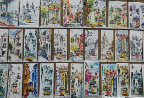 beliebtes Motiv sind immer noch die Straßenbahnen