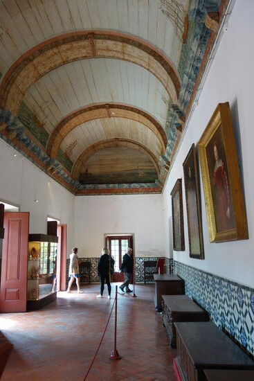 Sala da Gales - Galleon Room - 16./17. Jh. -Fliesen 17.Jh. - Deckenbemalung später