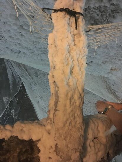 alles ist salzverkrustet