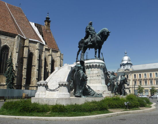 Klausenburg: Denkmal für König Matthias Corvinus