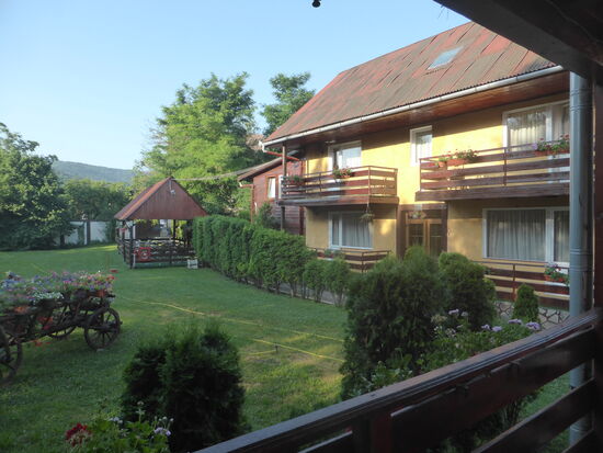 unser Guesthouse in Bazna  - einfach aber mit guter Küche - der Schweinebraten - vom der lokalen bazna-Schweinerasse - ist excellent