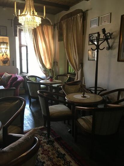 auch innen ist das Café urgemütlich