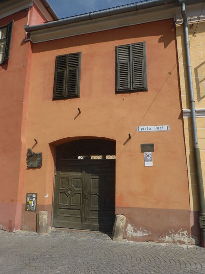Piața Huet - Paul-Wiener-Haus - Paul Wiener - 1495-1554 - erster evangelischer Bischof in Siebenbürgen