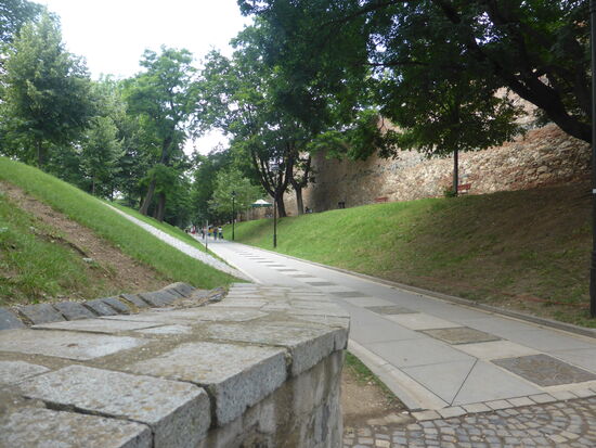 Zurück an der Stadtmauer besteiogen wir den Bus, der mit dem Ziel Bukarest startet.
