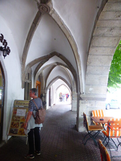 Kornmarkt-Arkaden aus dem 15. Jh.