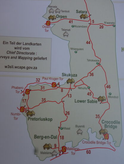 in den beiden Tagen haben wir 'nur' den südlichen Teil des Parks besucht - totzdem werden wir zig Kilometer hinte uns gebracht haben