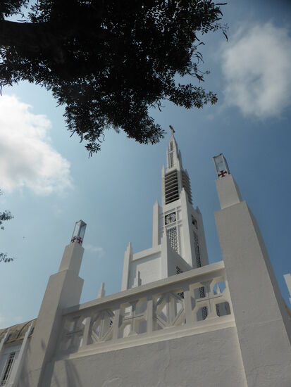 der Turm ist 61 Meter hoch