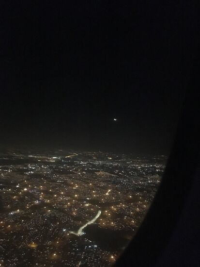 letzter Blick auf das abendliche Johannisburg