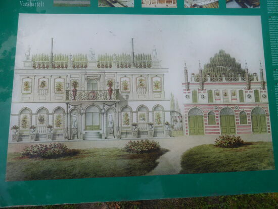 alte Darstellung des Anbaus