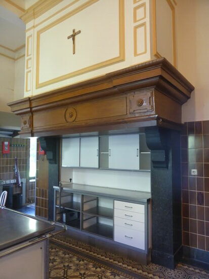 'Küche im Küchenkamin'