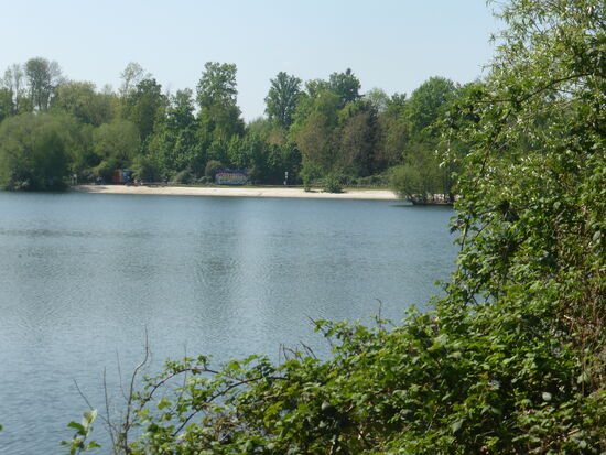 Blick auf den Sandstrand