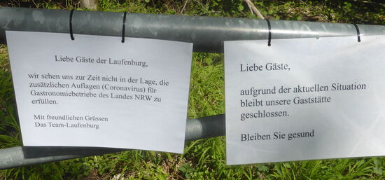 sonst beliebtes Ausflugsziel - jetzt verwaist - und für die Betreiber unrentabel