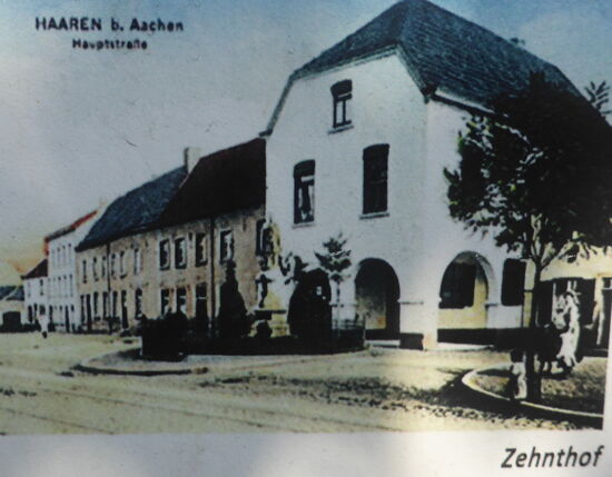 Foto einer alten Postkarte - Infotafel vor Ort