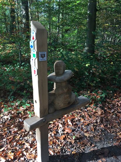 auch hier sind die Wegmarker wieder zahlreich