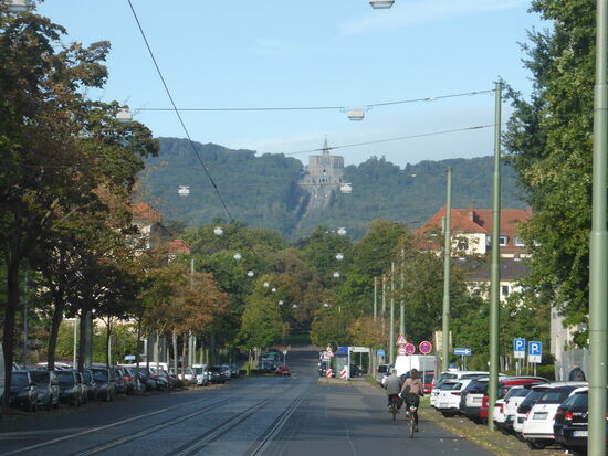 Von hier aus können wir bereits das morgige Ziel sehen