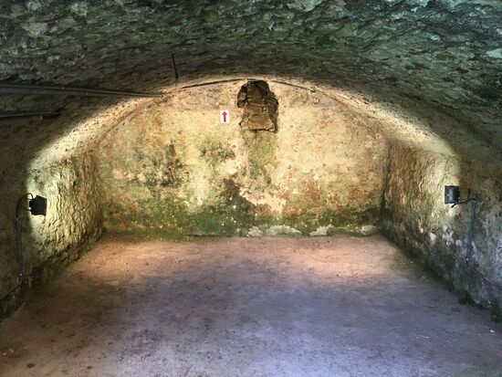 Wasserhäuschen - Wasserstand am Pfeil ablesbar