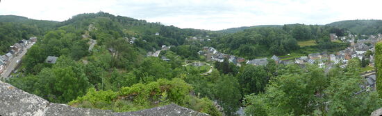 Panorama von der Stadt La Roche-enArdenne