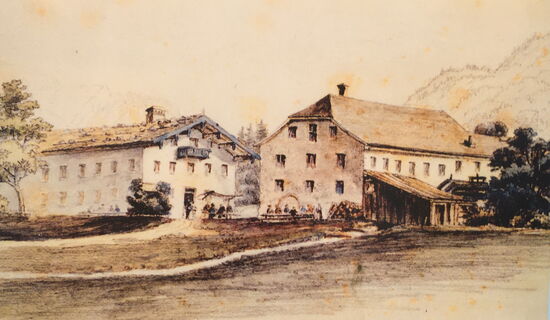 Hegermühle am Hammerbach um 1870