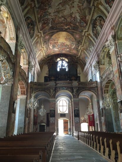 Die Orgel von Johann Georg Mitterreither aus dem Jahre 1741 wurde 1989 von Helmut Allgäuer restauriert