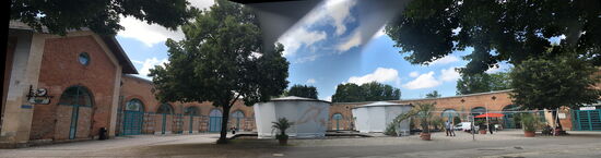 Der ehemalige Lokschuppen - Rathausstr. - heute Ausstellungslocation