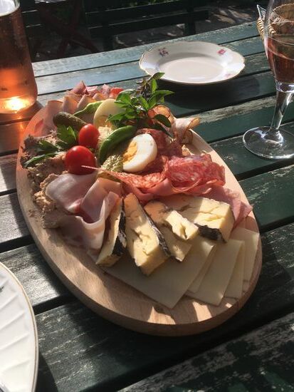 unsere Jausenplatte für zwei Personen