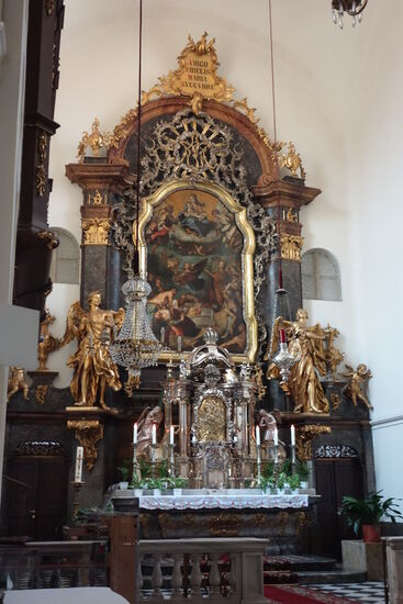 spätbarocker Hochaltar (1769) von Philip Jakob Straub - das Gnadenbild gilt als 'Stadtmutter vonn Graz'