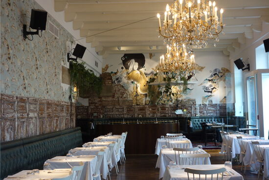 Street-Art  im Café